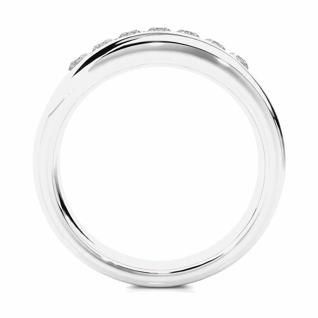 0.50 Carat 7 Stone Channel Setting Lab Diamond Ring