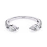 0.50 Carat Marquise Cut Toi et Moi Diamond Wedding Band In White Gold