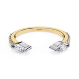 0.50 Carat Marquise Cut Toi et Moi Diamond Wedding Band In Yellow Gold