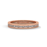 0.47 Ct Baguette Lab Diamond Wedding Band White Gold