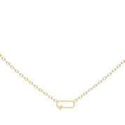 0.50ct Lab Diamond Prong Set Link Necklace In Yellow Gold