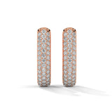 0.52 Carat Huggie Hoop Earrings for Women in Yellow Gold
