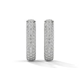 0.52 Carat Huggie Hoop Earrings for Women in Yellow Gold
