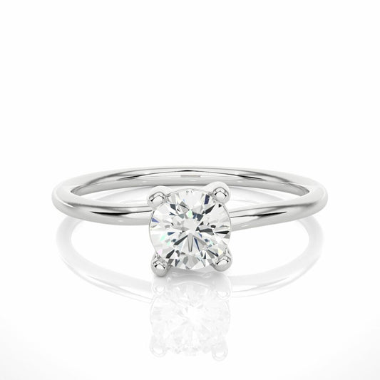 Simple Solitaire Lab Created Diamond Engagement Ring