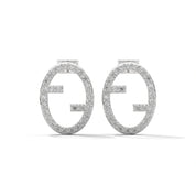 0.56 Carat Diamond Earrings Studs Women's in Yellow Gold 950 Platinum Natural Diamond