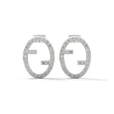 0.56 Carat Diamond Earrings Studs Women's in Yellow Gold