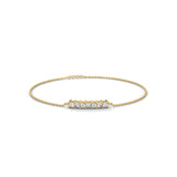 0.50 Carat Diamond Station Bracelet in Yellow Gold