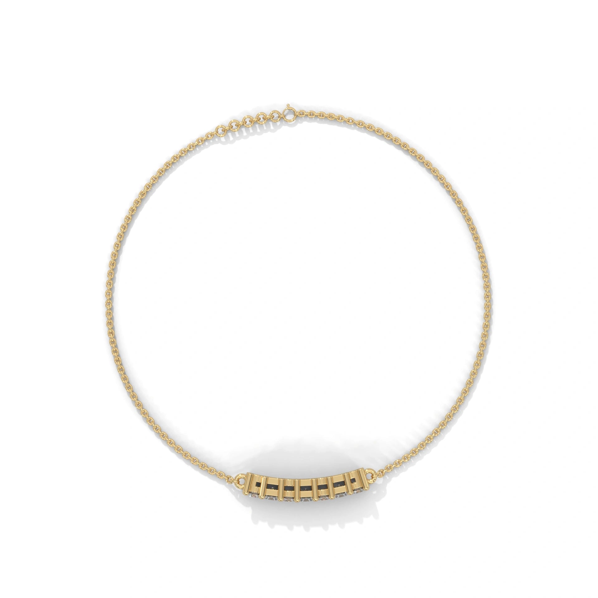 0.50 Carat Diamond Station Bracelet in Yellow Gold
