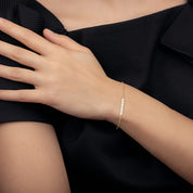 0.50 Carat Diamond Station Bracelet in Yellow Gold
