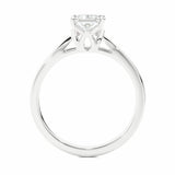 0.60 Ct Princess Cut Moissanite Engagement Solitaire Ring In White Gold