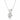 Pendentif solitaire diamant de laboratoire serti de 4 griffes de taille ronde de 0,60 ct en or blanc 