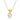 0.60 Ct Solitaire Round Cut Diamond Pendant in Yellow Gold
