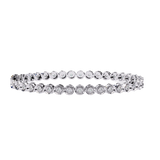 0.60 Carat Round Cut Diamond Tennis Bracelet In White Gold