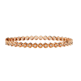 0.60 Carat Round Cut Diamond Tennis Bracelet In Rose Gold