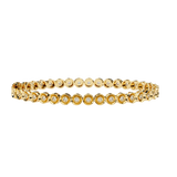 0.60 Carat Round Cut Diamond Tennis Bracelet In Yellow Gold