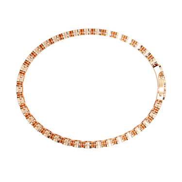 0.60 Carat Round Cut Diamond Tennis Bracelet In Rose Gold