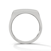 0.60 carat lab created diamond mens wide band ring in white gold