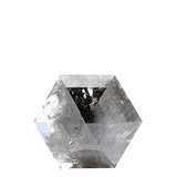 0.63 Carat Hexagon Shape Salt And Pepper Diamond