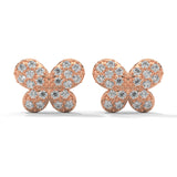 0.65 Carat Lab Grown Diamond Stud Earrings Womens in White Gold