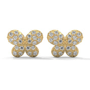 0.65 Carat Lab Grown Diamond Stud Earrings Womens in White Gold 18K Yellow Gold Natural Diamond
