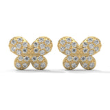0.65 Carat Lab Grown Diamond Stud Earrings Womens in White Gold
