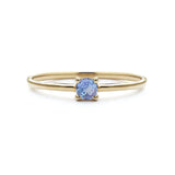 0.70ct Tanzanite Ring In Yellow Gold