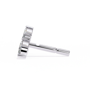 0.72 Carat Diamond Stud Earrings Floral Cluster Design for Women