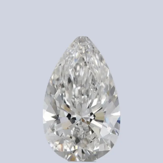0.76 Carat Pear Shaped Man Made Diamond