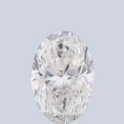 0.79 Carat Oval Man Made Diamond