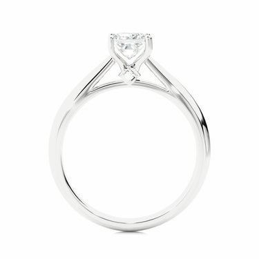 0.80 Ct Princess Cut Solitaire Lab Diamond Engagement Ring In White Gold