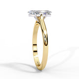 0.80 Carat Marquise Cut Diamond Solitaire Engagement Ring In Yellow Gold