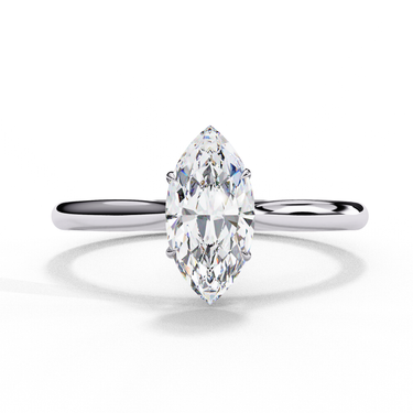 0.80 Carat Marquise Cut Diamond Solitaire Engagement Ring In White Gold