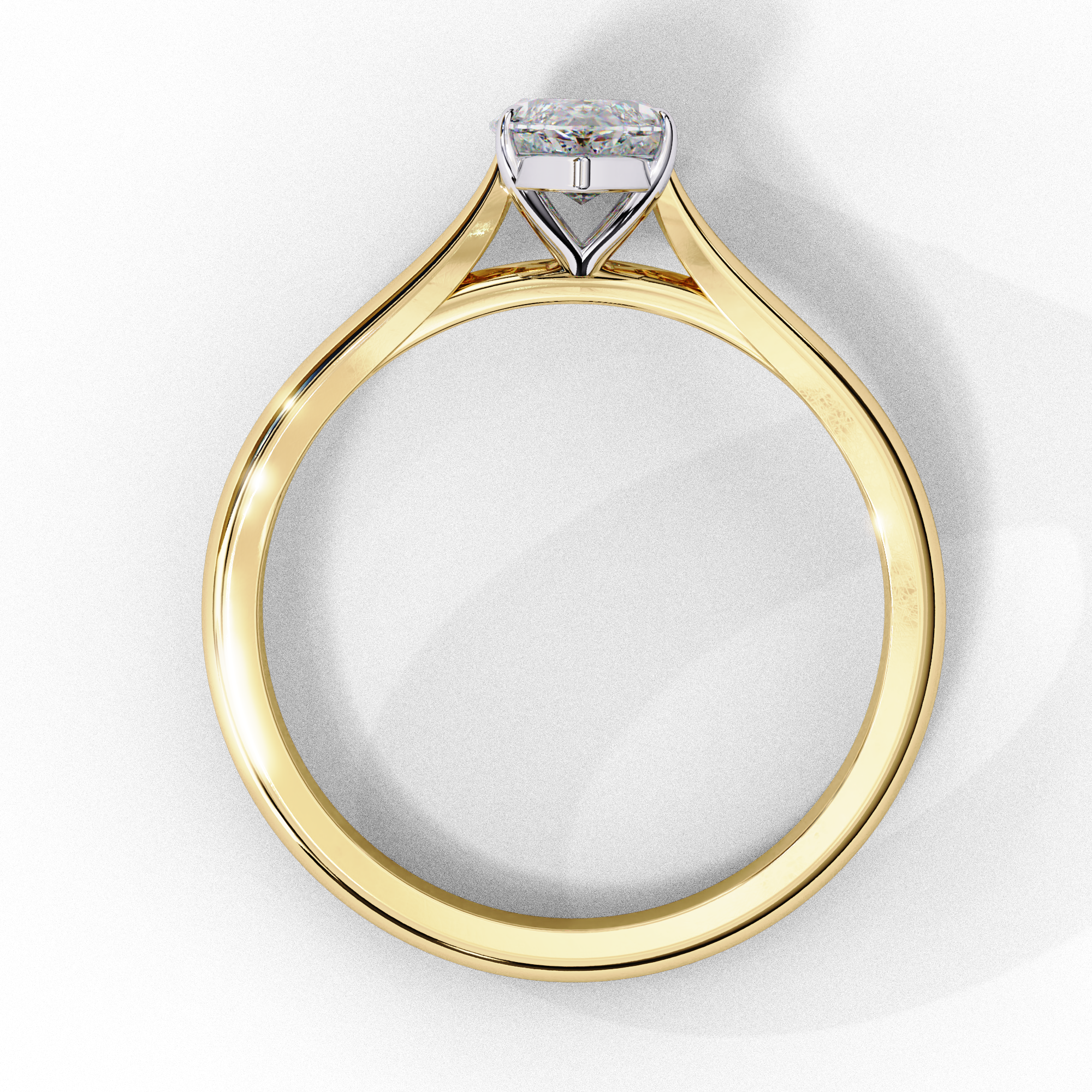 1 Ct Marquise Cut Solitaire Lab Created Diamond Engagement Ring