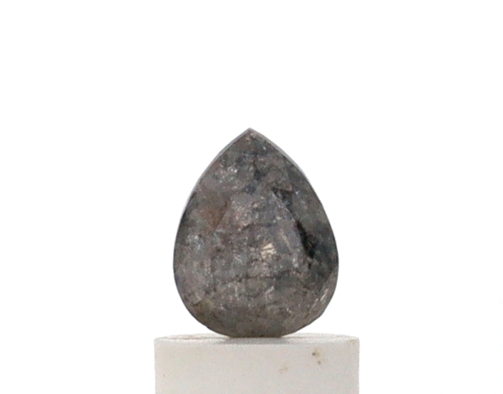 0.83 Carat Pear Shape Salt and Pepper Diamond