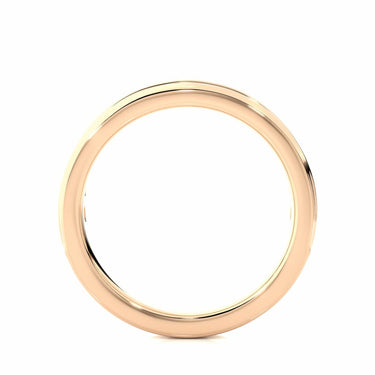 0.90 Carat Round Cut Channel Setting Dimaond Half Eternity Band In Rose Gold