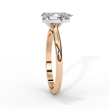 0.90 Carat Pear Shape Solitaire Diamond Engagement Ring In Rose Gold