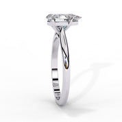 Pear Shape Solitaire Lab Diamond Engagement Ring Solitaire Engagement Rings