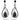 4.36 Carat Round Cut Pave Setting Black And White Diamond Dangle Earring 