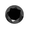 Natural 3 Ct Round Cut Black Diamond