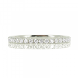 0.50 Carat Round Cut Channel Setting Diamond Eternity Ring In White Gold 