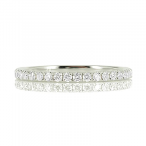 0.50 Carat Round Cut Channel Setting Diamond Eternity Ring In White Gold 