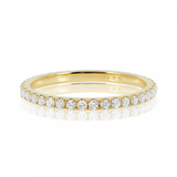 0.80 Carat Round Shape Channel Setting Diamond Eternity Ring In Yellow Gold