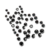 1 Carat Round Cut Calibrated Black Diamond Lot