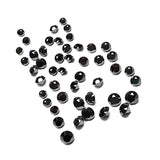 1 Carat Round Cut Calibrated Black Diamond Lot