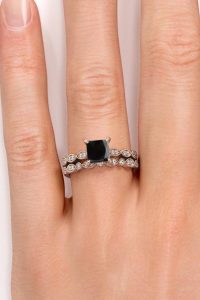 1 Carat Princess Cut Anniversary Ring