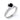 2.10 Ct Round Cut Prong Setting Halo Black And White Diamond Bridal Set Ring In White Gold