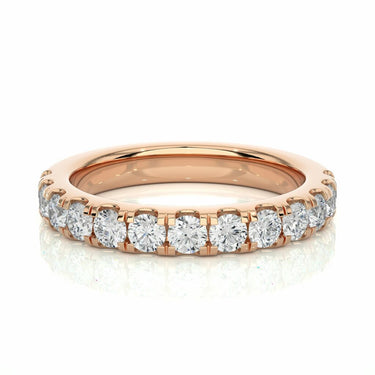 1ct Round Cut Diamond Eternity Band In Yellow Gold For Women