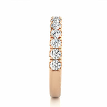 1 Ct Round Cut Prong Setting Diamond Eternity Band In Rose Gold