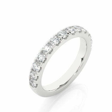 1ct Prong Setting Lab Diamond Eternity Band In White Gold