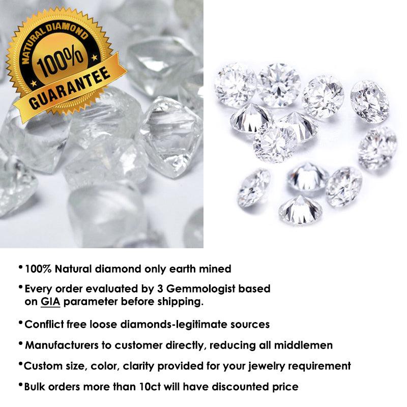 Natural 1 Carat VVS1/2 Clarity Small Diamond Lot In G/H Color